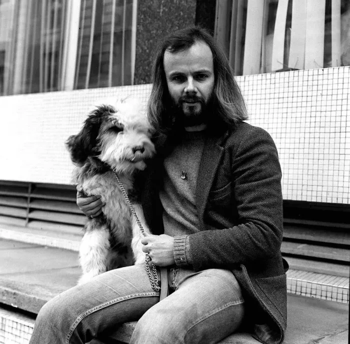 Framed Print : John Peel with his pet Old english sheepdog 1972 lafrssfeb05 0102 Framed Print : John Peel with his pet Old english sheepdog 1972 lafrssfeb05 0102