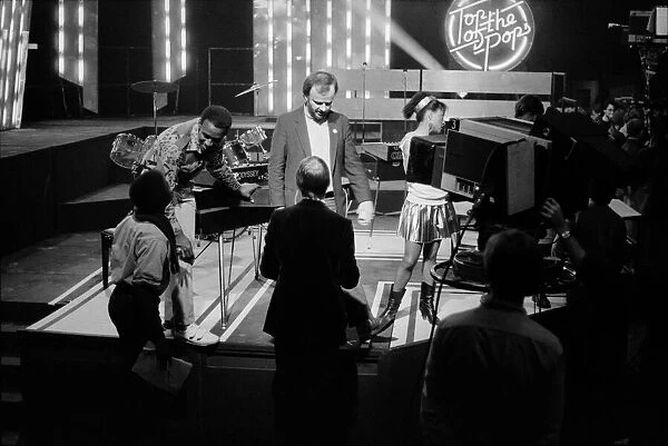 John Peel on set of Top of The Pops March 1982