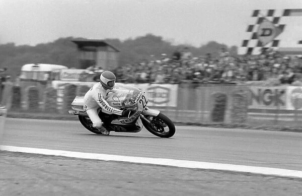 John Player 500 CC Motor Cycle Racing at Silverstone. August 1977 77-04370