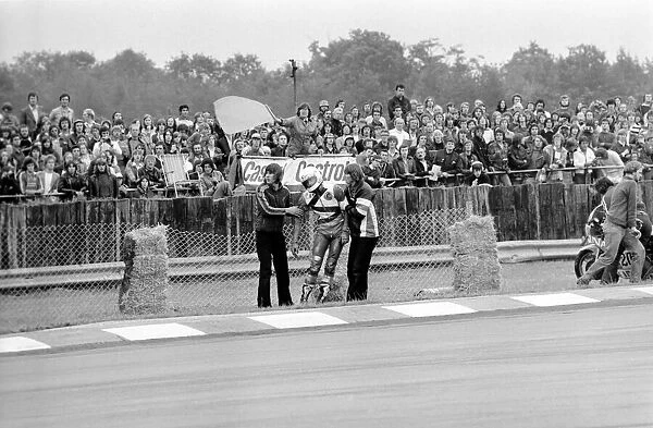 John Player 500 CC Motor Cycle Racing at Silverstone. August 1977 77-04370-004