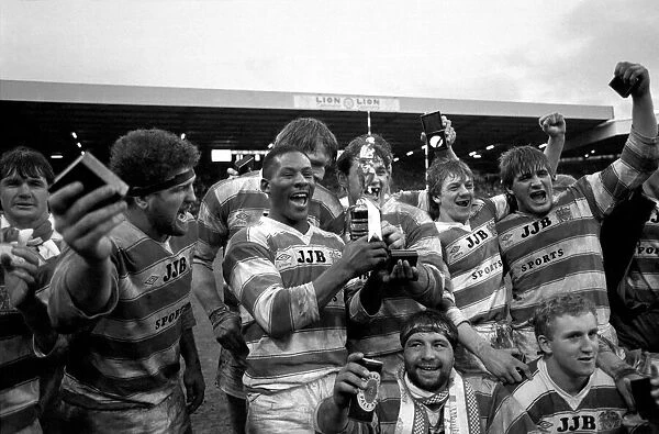 John Player Rugby League Trophy Final Hull Kingston Rovers v Wigan. February 1986