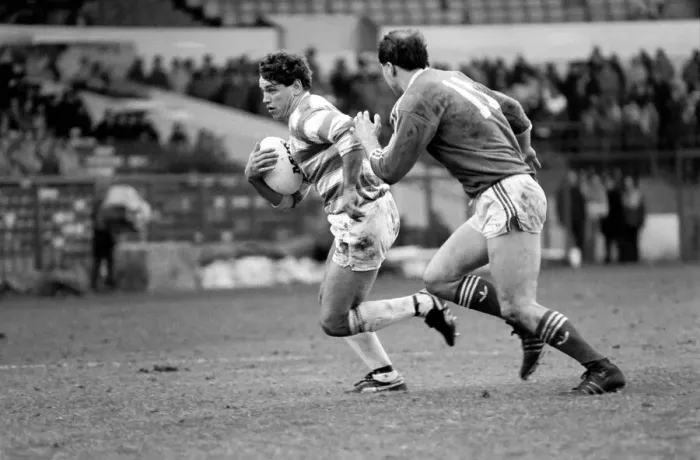 Framed Print : John Player Rugby League Trophy Final Hull Kingston Rovers v Wigan. February 1986 Framed Print : John Player Rugby League Trophy Final Hull Kingston Rovers v Wigan. February 1986