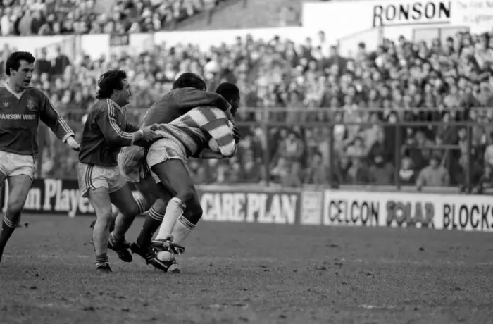 Framed Print : John Player Rugby League Trophy Final Hull Kingston Rovers v Wigan. February 1986