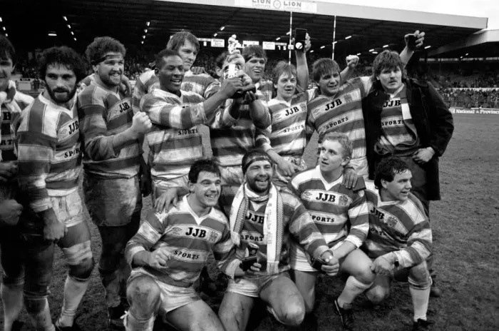 Framed Print : John Player Rugby League Trophy Final Hull Kingston Rovers v Wigan. February 1986 Framed Print : John Player Rugby League Trophy Final Hull Kingston Rovers v Wigan. February 1986