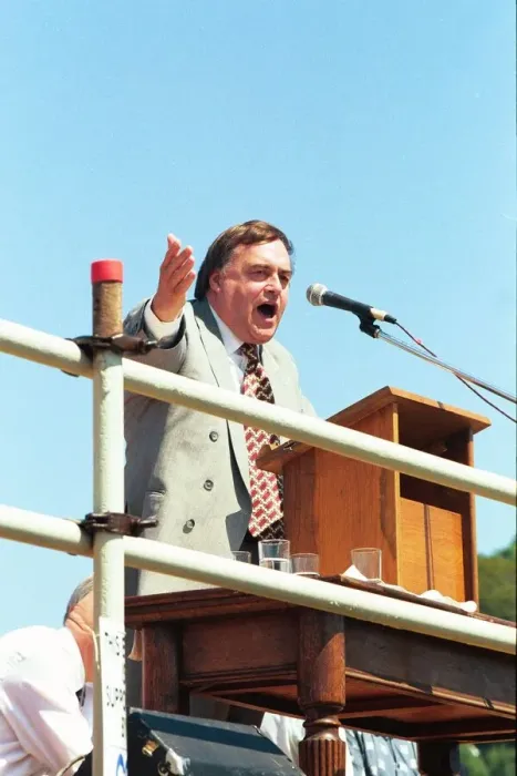 Framed Print : John Prescott at the 1999 Durham Miners Gala Framed Print : John Prescott at the 1999 Durham Miners Gala