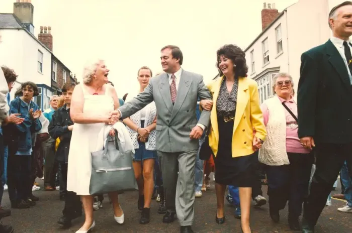 Framed Print : John Prescott attends the Durham miners gala with wife Pauline Framed Print : John Prescott attends the Durham miners gala with wife Pauline