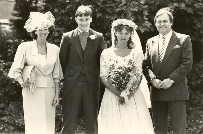 Framed Print : John Prescott attends the wedding of his research assistant John Fallon to Della Broome