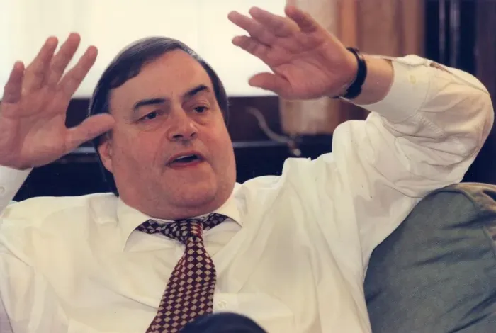 Framed Print : John Prescott in an interview with Journal political editor Andrew Parker