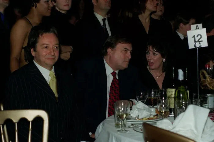 Framed Print : John Prescott MP, February 98 At the Brit Awards after being soaked by