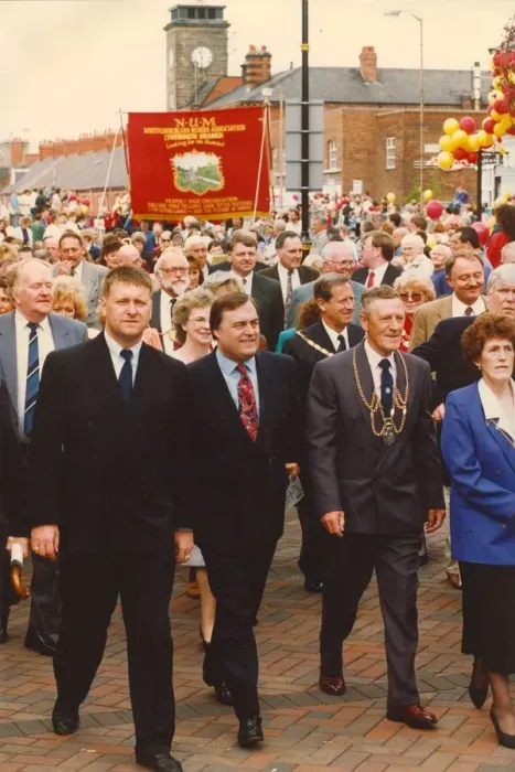 Framed Print : John Prescott walking in miners gala Framed Print : John Prescott walking in miners gala