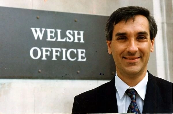 John Redwood - The Secretary of State for Wales pictured outside the Welsh Office in