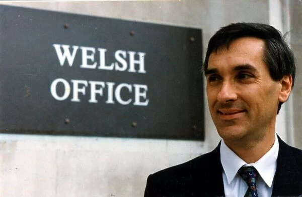 John Redwood - The Secretary of State for Wales pictured outside the Welsh Office in