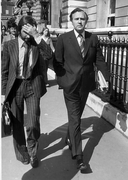 John Stonehouse with his solicitor at Bow Street Court, London - September 1975