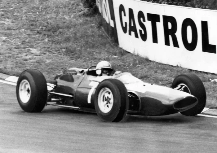 Framed Print : John Surtees driving his Ferrari at the European Grand Prix at Brands Hatch Framed Print : John Surtees driving his Ferrari at the European Grand Prix at Brands Hatch
