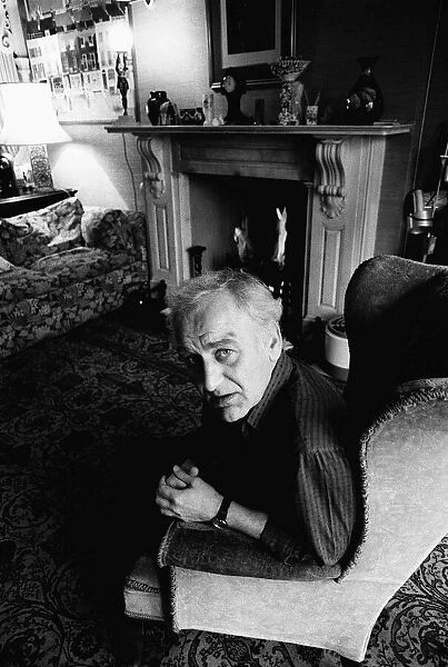 John Thaw, actor, pictured at home in December 1986