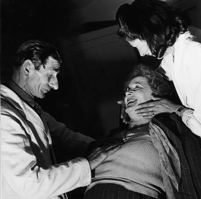 Framed Print : John Thomas Doctor checks out a London actress