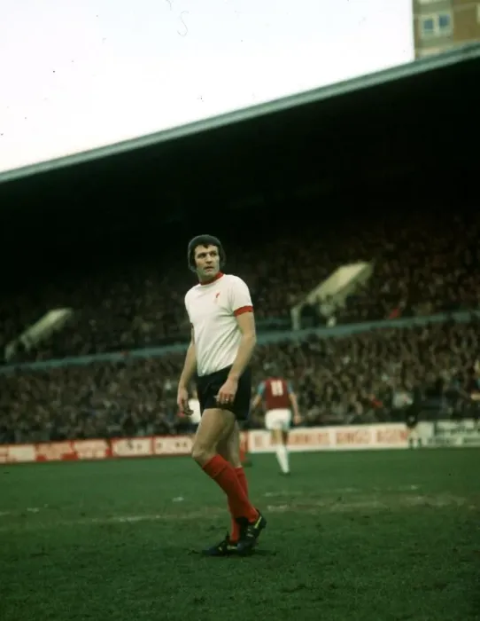 Framed Print : John Toshack of Liverpool in action during the League Division one match against West Ham Framed Print : John Toshack of Liverpool in action during the League Division one match against West Ham
