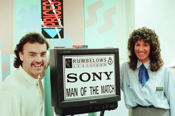 Framed Print : John Wark, Middlesbrough FC Player, Rumbelows League Cup, Man of the Match