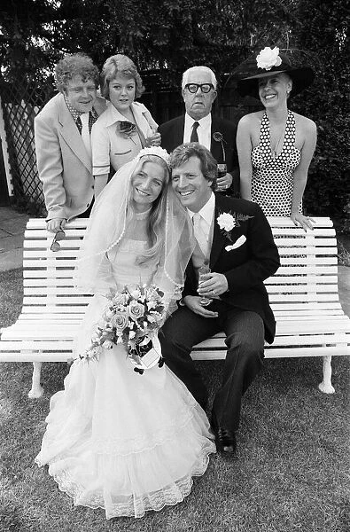 Johnny Briggs marries Christine Allsopp, in Stourbridge, Worcestershire
