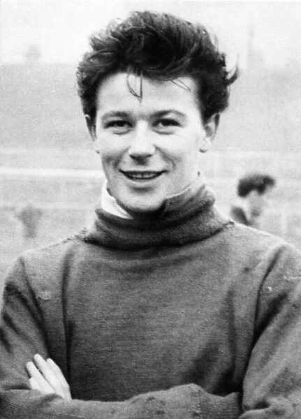 Johnny Byrne Crystal Palace football player aged 16, pictured May 1961