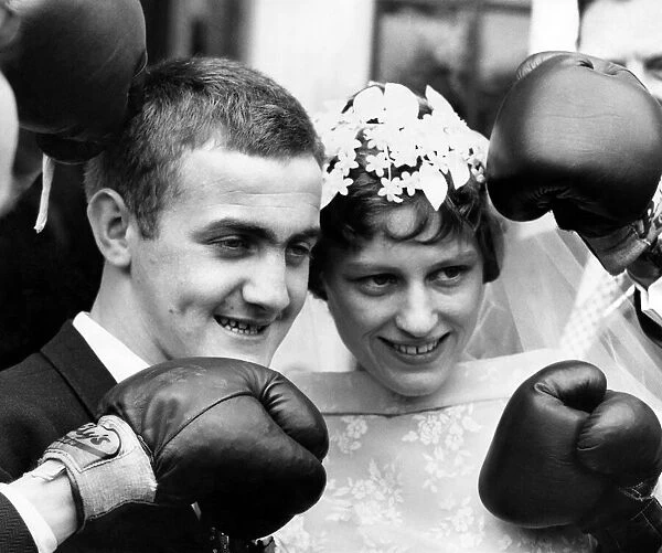 Johnny Caldwell seen here on his wedding day Boxer. July 1959 P012493