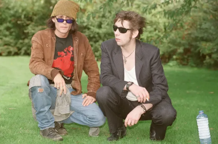 Framed Print : Johnny Depp (left in the hat) and singer Shane MacGowan Framed Print : Johnny Depp (left in the hat) and singer Shane MacGowan