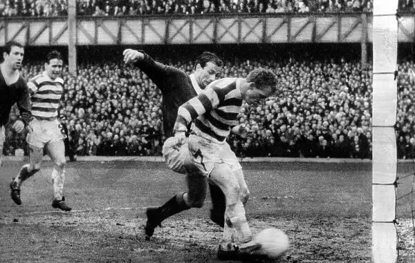 Johnson about to score for Celtic. 6th May 1967