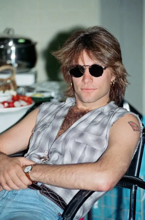 Framed Print : Jon Bon Jovi, lead singer of rock group Bon Jovi, pictured ahead of concert Framed Print : Jon Bon Jovi, lead singer of rock group Bon Jovi, pictured ahead of concert
