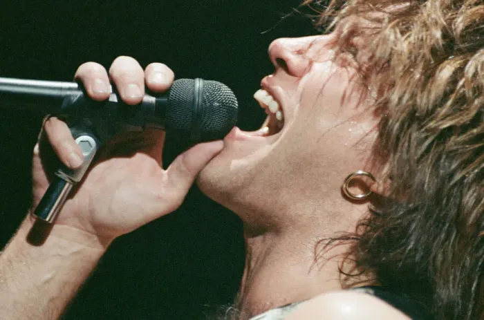 Framed Print : Jon Bon Jovi performing at Ibrox Stadium, Glasgow, Scotland during the group Bon Jovi Framed Print : Jon Bon Jovi performing at Ibrox Stadium, Glasgow, Scotland during the group Bon Jovi