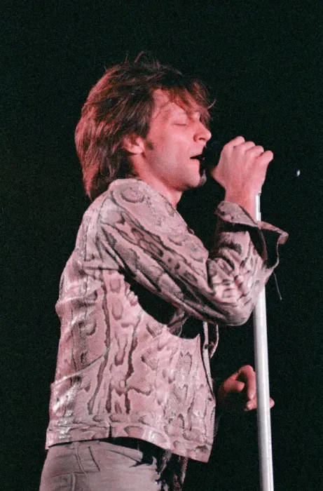 Framed Print : Jon Bon Jovi performing at Ibrox Stadium, Glasgow, Scotland during the group Bon Jovi Framed Print : Jon Bon Jovi performing at Ibrox Stadium, Glasgow, Scotland during the group Bon Jovi