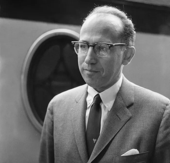 Framed Print : Jonas Salk American medical researcher and virologist, best known for his discovery