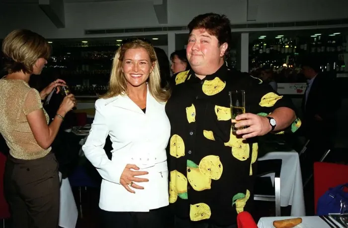 Framed Print : Jonathan Coelman Radio  /  TV Presenter June 1998 At Time Out Awards with unknown