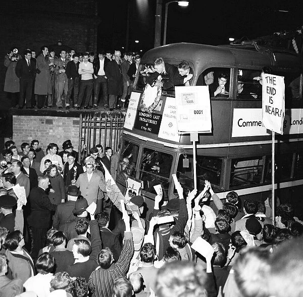 Last Journey in the trollybus, May 1962 Crowds turned up in huge numbers to take