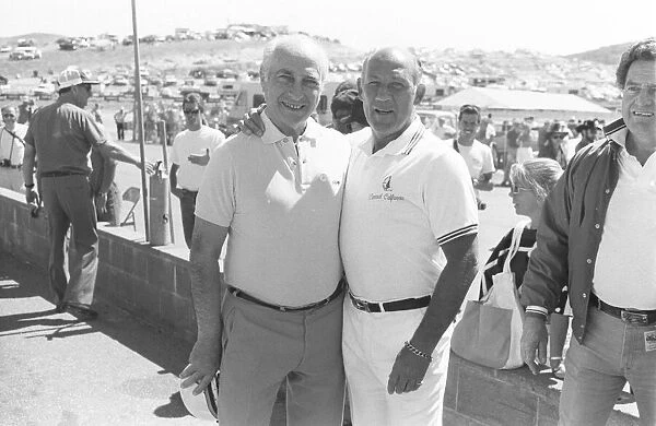 JUAN FANGIO WITH STIRLING MOSS, RACING DRIVERS-SEPT 86
