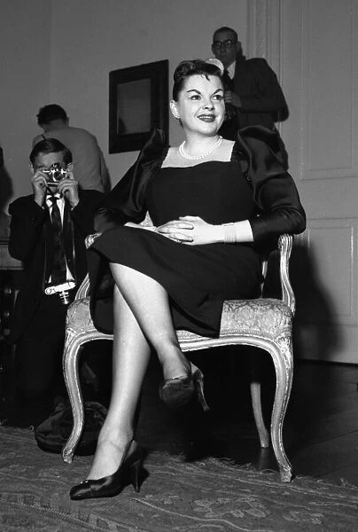 Judy Garland at the Savoy Hotel in London October 1957