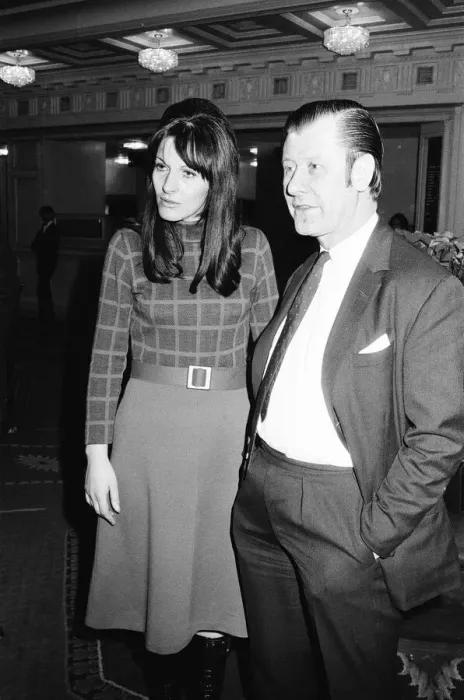 Framed Print : Julia and Eric Morley, British TV host and the founder of the Miss World pageant