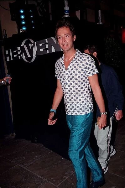 Julian Clary Comedian  /  TV Presenter August 1998 Arriving at Heaven nightclub