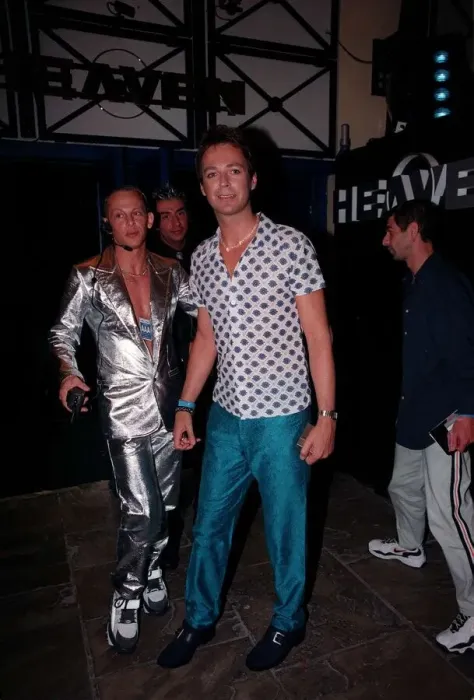 Framed Print : Julian Clary Comedian / TV Presenter August 1998 Arriving at Heaven nightclub in Framed Print : Julian Clary Comedian / TV Presenter August 1998 Arriving at Heaven nightclub in