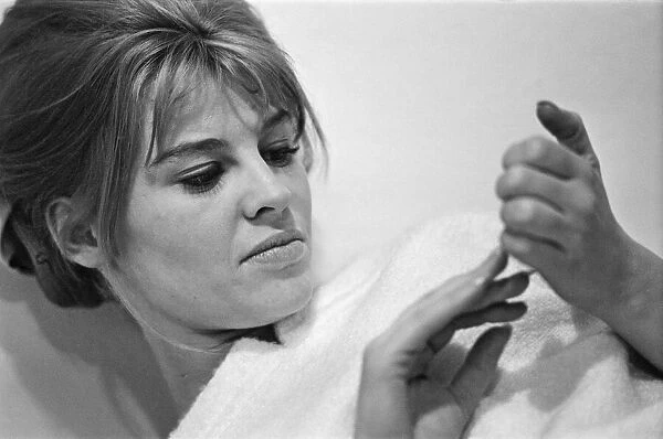 Julie Christie, actor, pictured on the set of the film 'Darling'