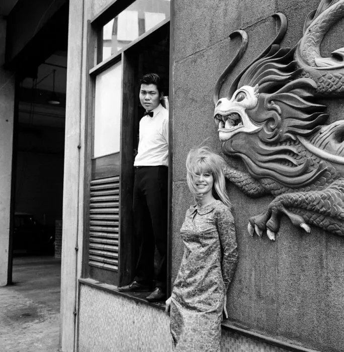 Framed Print : Julie Christie at Birmingham Repertory Theatre. 24th July 1963