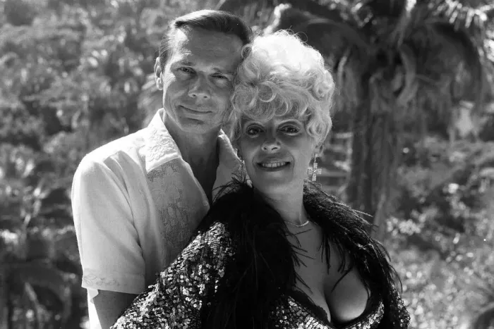 Framed Print : Julie Goodyear on holiday in Puerto Vallarta, Mexico with husband Richard Skrob Framed Print : Julie Goodyear on holiday in Puerto Vallarta, Mexico with husband Richard Skrob