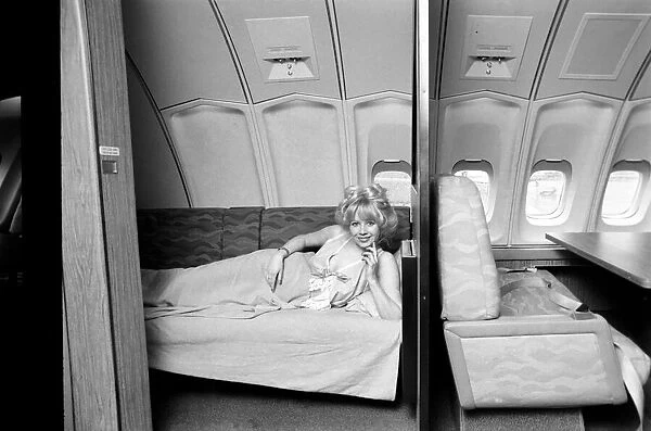 Jumbo Jet: Sleeping: First Class: Bedroom in the Sky: 23 year old model Jenny Clare