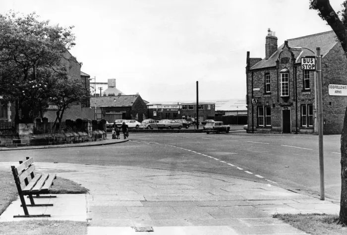 Framed Print : The junction of Bridge Street and Wellington Street, Blyth. 8th June 1973 Framed Print : The junction of Bridge Street and Wellington Street, Blyth. 8th June 1973