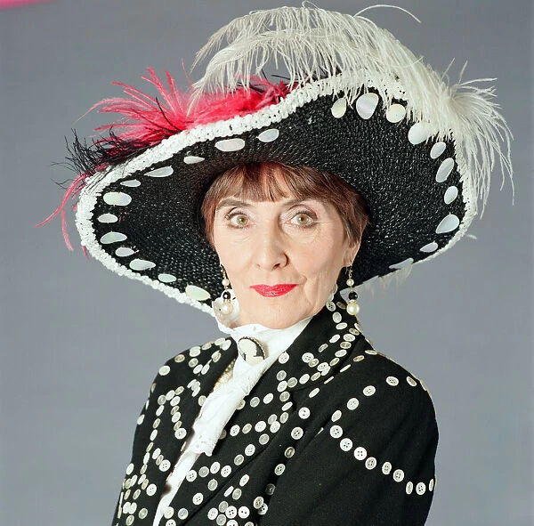 June Brown dressed as a Pearly Queen. 24th January 1995