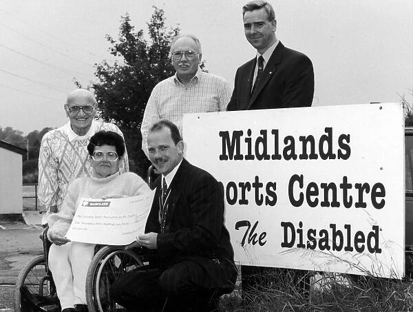 June Peer and Len Tassker (left) of the Coventry Sports Association for the Disabled