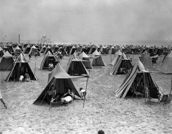 Framed Print : Just a few of the famous multi-coloured beach tents at Le Touquet in Northern France Framed Print : Just a few of the famous multi-coloured beach tents at Le Touquet in Northern France