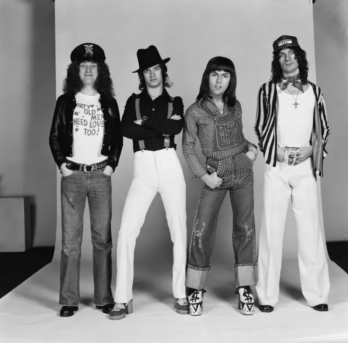 Framed Print : Just home in time for Christmas in England - Slade have a new record going into Framed Print : Just home in time for Christmas in England - Slade have a new record going into