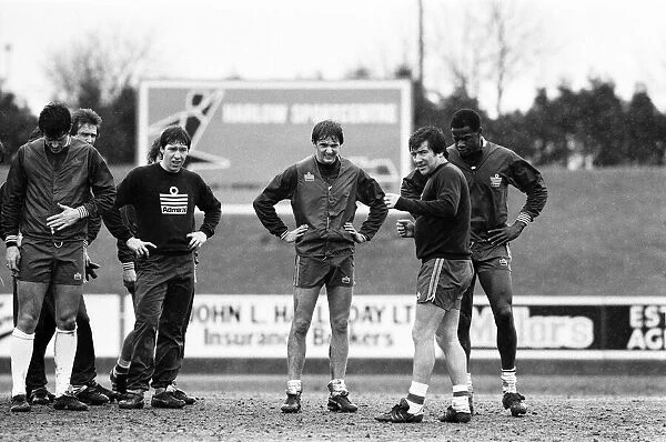 Justin Fashanu. pictured during England U21 training session, 15th March 1982