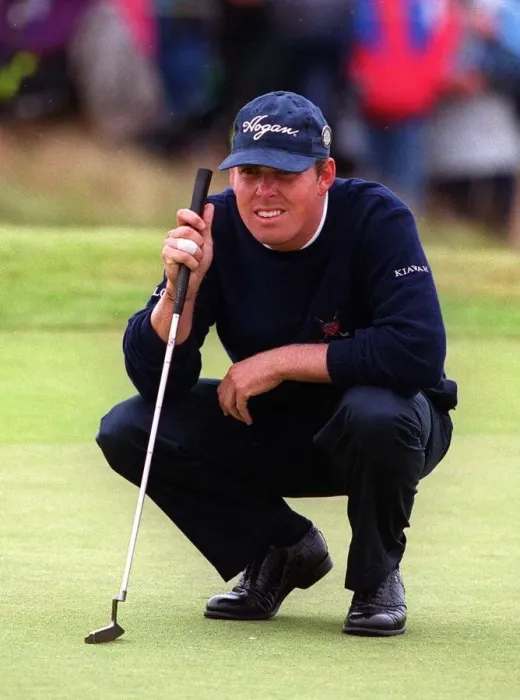 Framed Print : Justin Leonard golfer at the British Open Golf July 1999 Championship at Carnoustie Framed Print : Justin Leonard golfer at the British Open Golf July 1999 Championship at Carnoustie