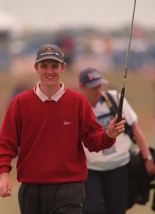 Framed Print : Justin Rose British Golfer at the British Open Golf Championships at Birkdale in Framed Print : Justin Rose British Golfer at the British Open Golf Championships at Birkdale in
